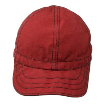 Landry Cap Baseball Cap Red 7 1/8 Fitted Contrast Stitch Green Underbrim Hat