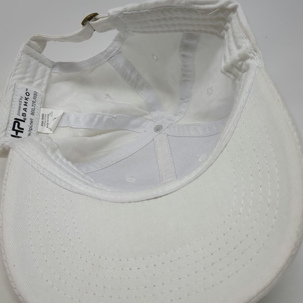 Costco Wholesale Logo Baseball Cap White One Size Slideback Embroidered Hat