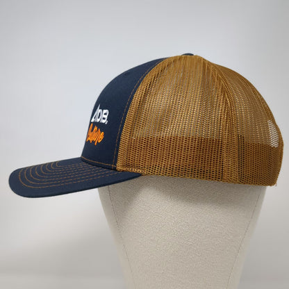Richardson Trucker Hat Blue Brown One Size ADB Culture Mesh Snapback Logo 112