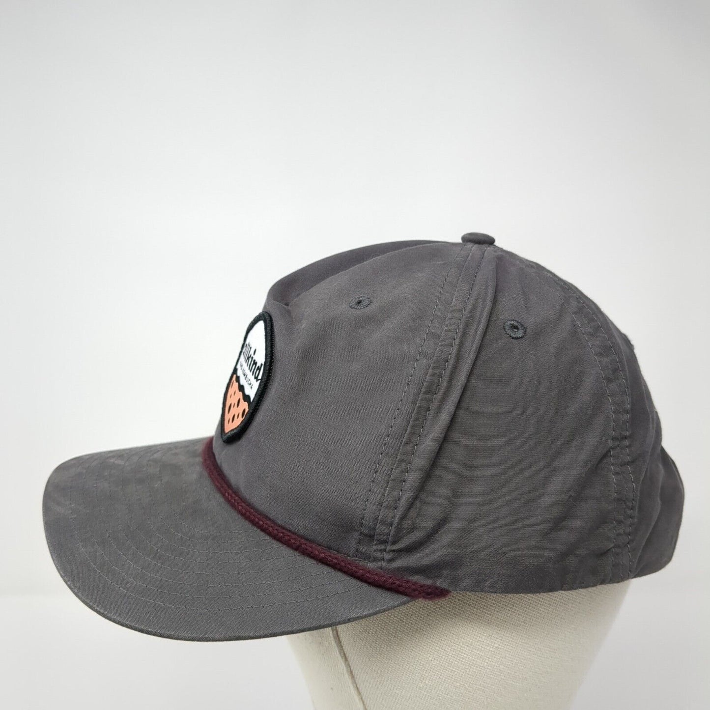 All Kind Hard Kombucha Snapback Rope Hat Gray One Size Adjustable