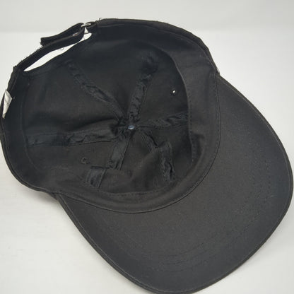Unbranded Strapback Hat Solid Black One Size Solid Outdoor Adjustable