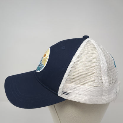 NIC '23 Snapback Trucker Hat Blue One Size Adjustable Embroidered Mesh Back