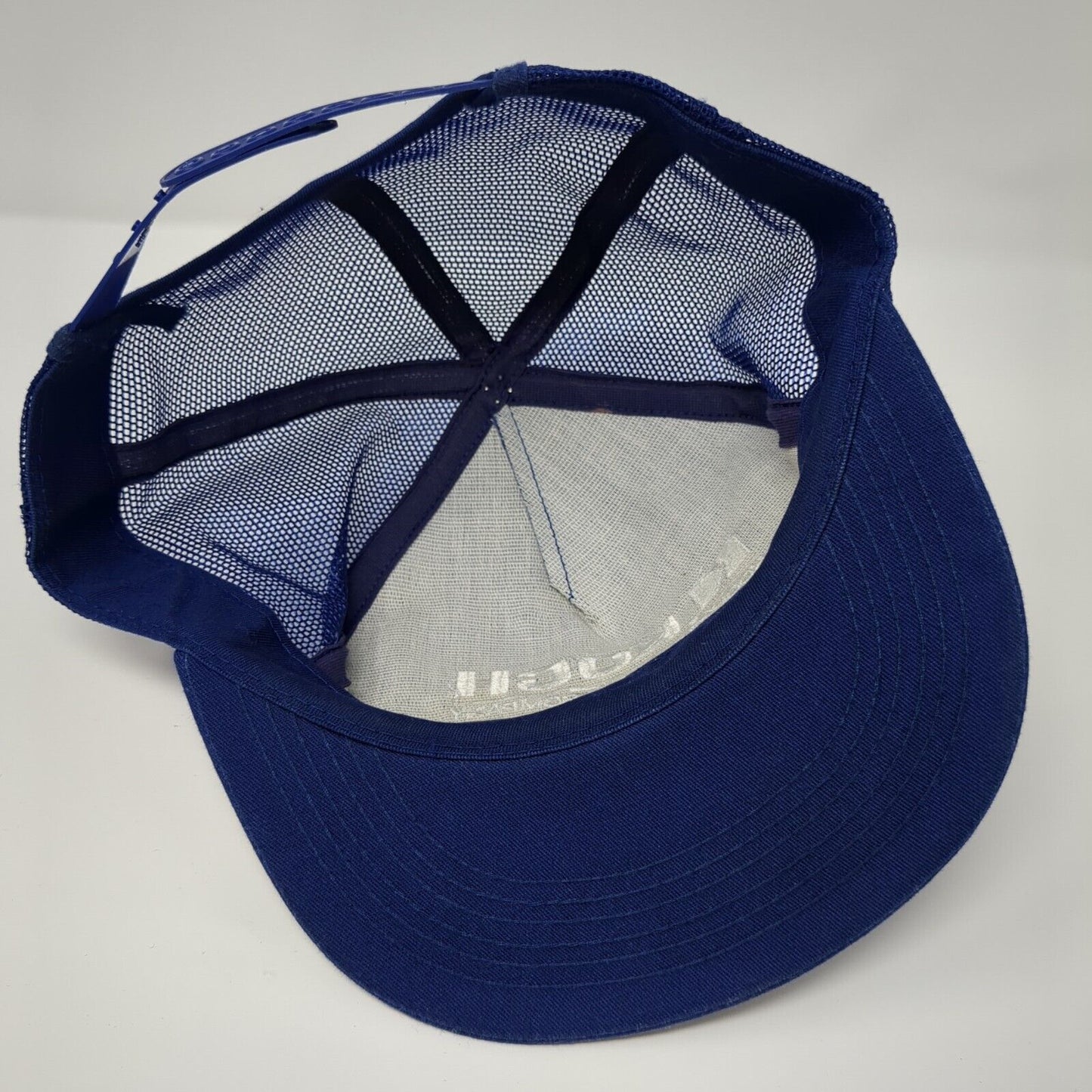 Koch Materials Company Snapback Trucker Hat Blue OSFA Solid Mesh Back