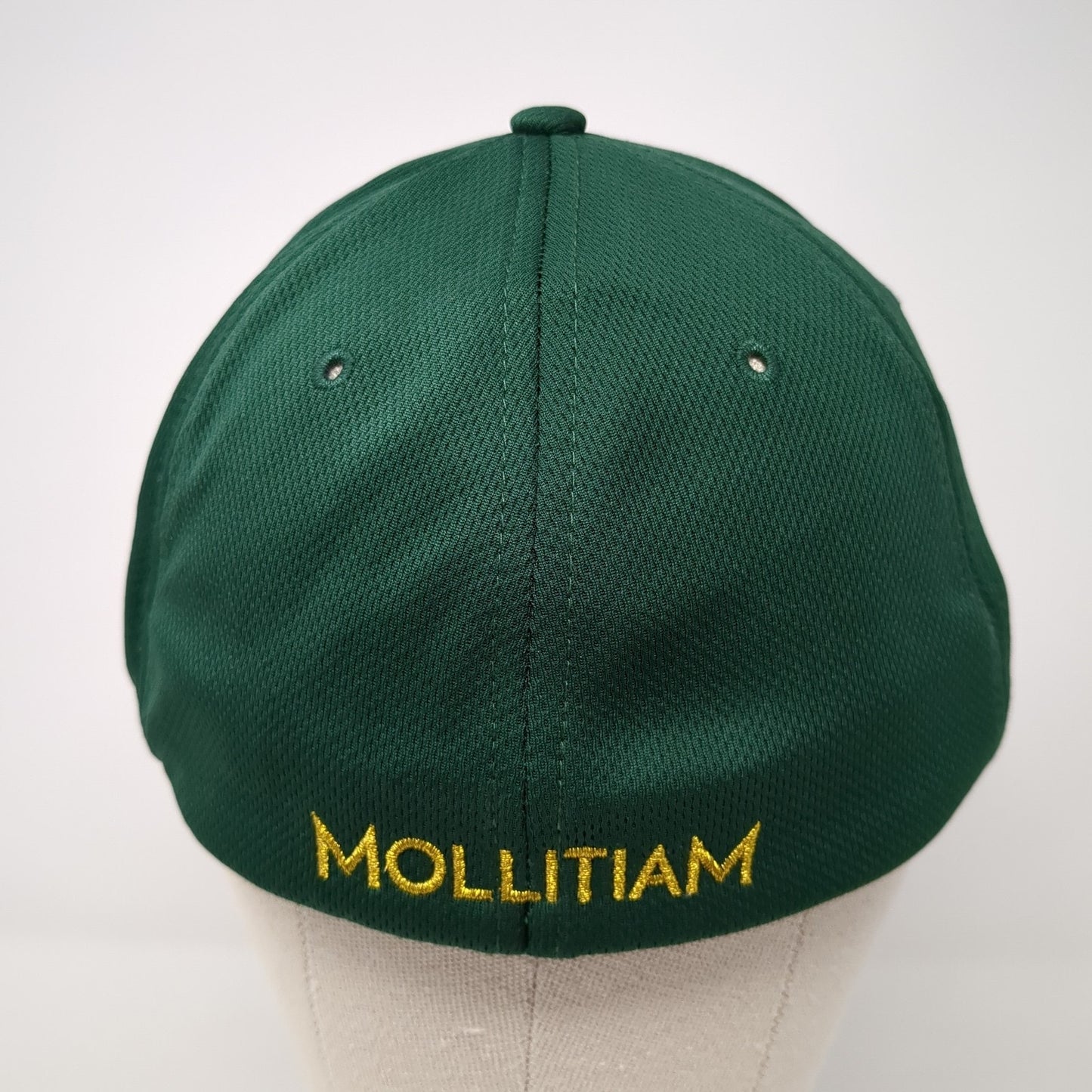 Mollitiam Horse Fitted Hat Green Large Embroidered Colorblock 6 Panel