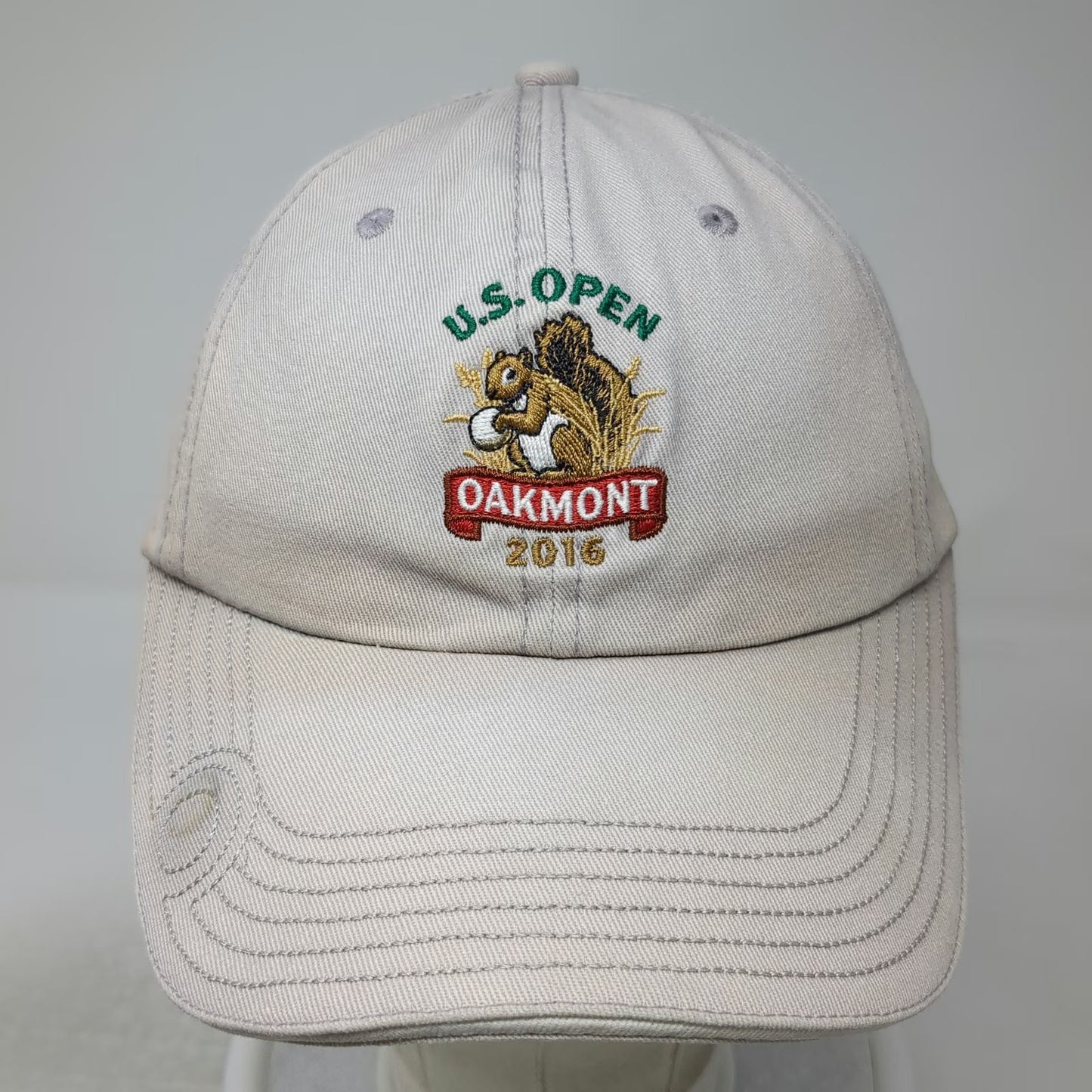 USGA Baseball Cap Gray One Size Slideback Oakmont 2016 US Open Member Golf Hat