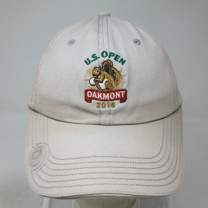 USGA Baseball Cap Gray One Size Slideback Oakmont 2016 US Open Member Golf Hat