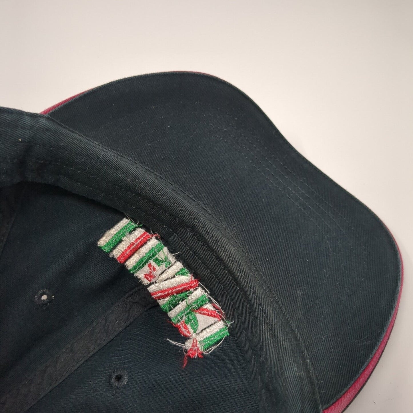 HENRI Strapback Hat Green One Size Adjustable Embroidered 6 Panel Falcon