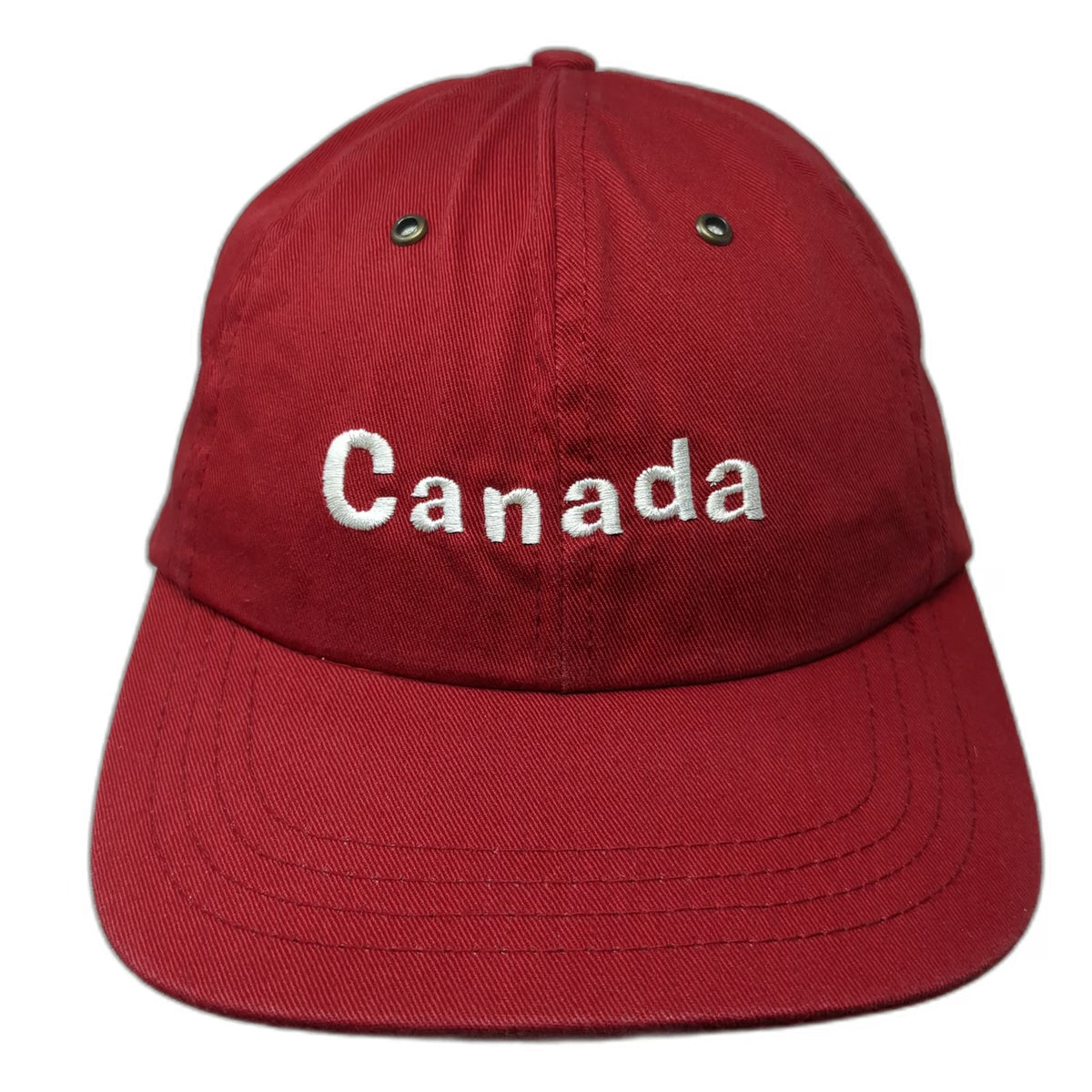 OH YES Canada Baseball Cap Red One Size Slideback Embroidered 100% Cotton Hat