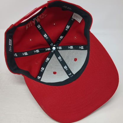 New Era Snapback Red Hat One Size Chance the Rapper Silver 3 Flat Brim 6 Panel