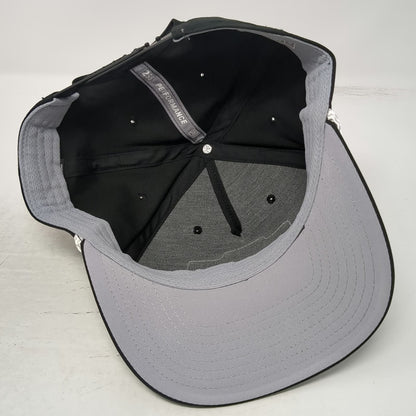 Richardson 5 Panel Hat Black One Size Boot Check Sports Ranch Rope Snapback