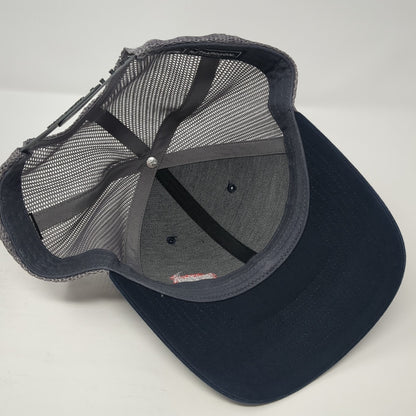 Meadow Golf Snapback Trucker Hat Blue One Size Adjustable Mesh Back Richardson
