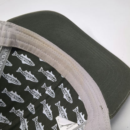 Rep Your Water Trucker Hat Green One Size Trout Fish Mesh Snapback Fishing Cap