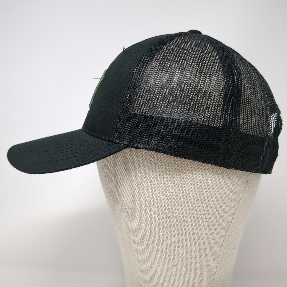 Vortex Trucker Hat Black One Size Mesh Back Snapback Logo Hunting Shooting Cap