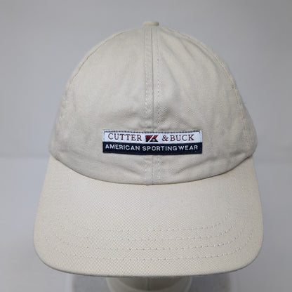 Cutter & Buck Patch Slideback Hat Tan One Size Adjustable 6 Panel