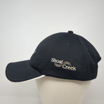 Nike Golf Shoal Creek Strapback Hat Black One Size Embroidered Swoosh