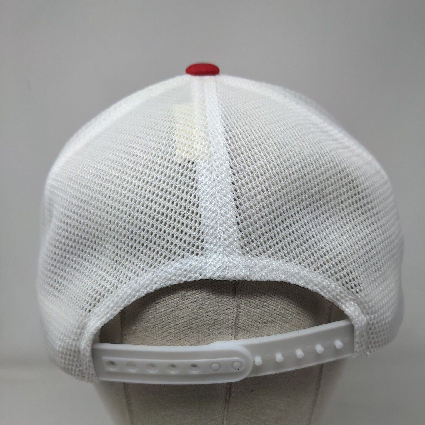 Scoular Snapback Mesh Back Trucker Hat Red One Size Colorblock Flexfit
