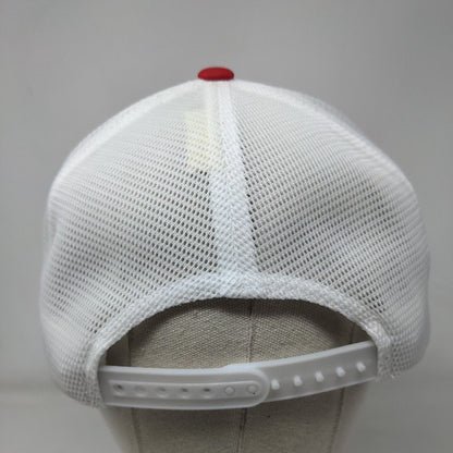 Scoular Snapback Mesh Back Trucker Hat Red One Size Colorblock Flexfit