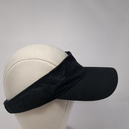 Outdoor Cap Slideback Sun Visor Hat Black One Size Adjustable Lightweight Blank