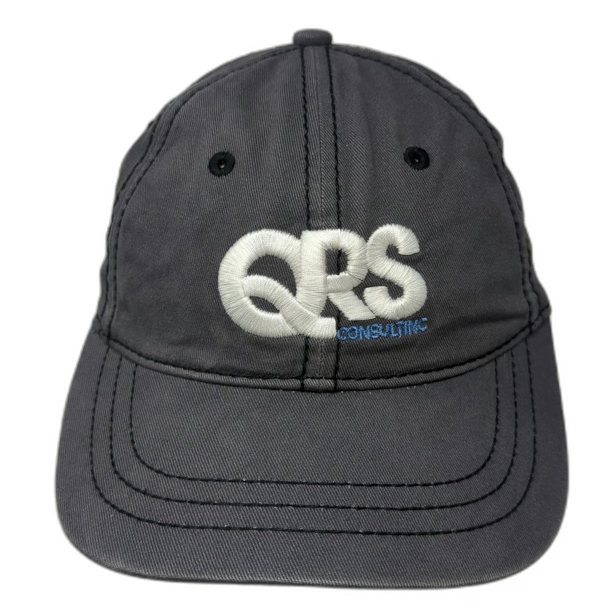 District Baseball Cap Gray One Size QRS Consulting Slideback Cotton 6-Panel Hat