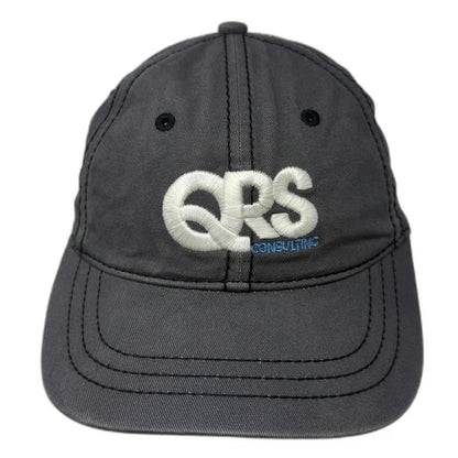 District Baseball Cap Gray One Size QRS Consulting Slideback Cotton 6-Panel Hat
