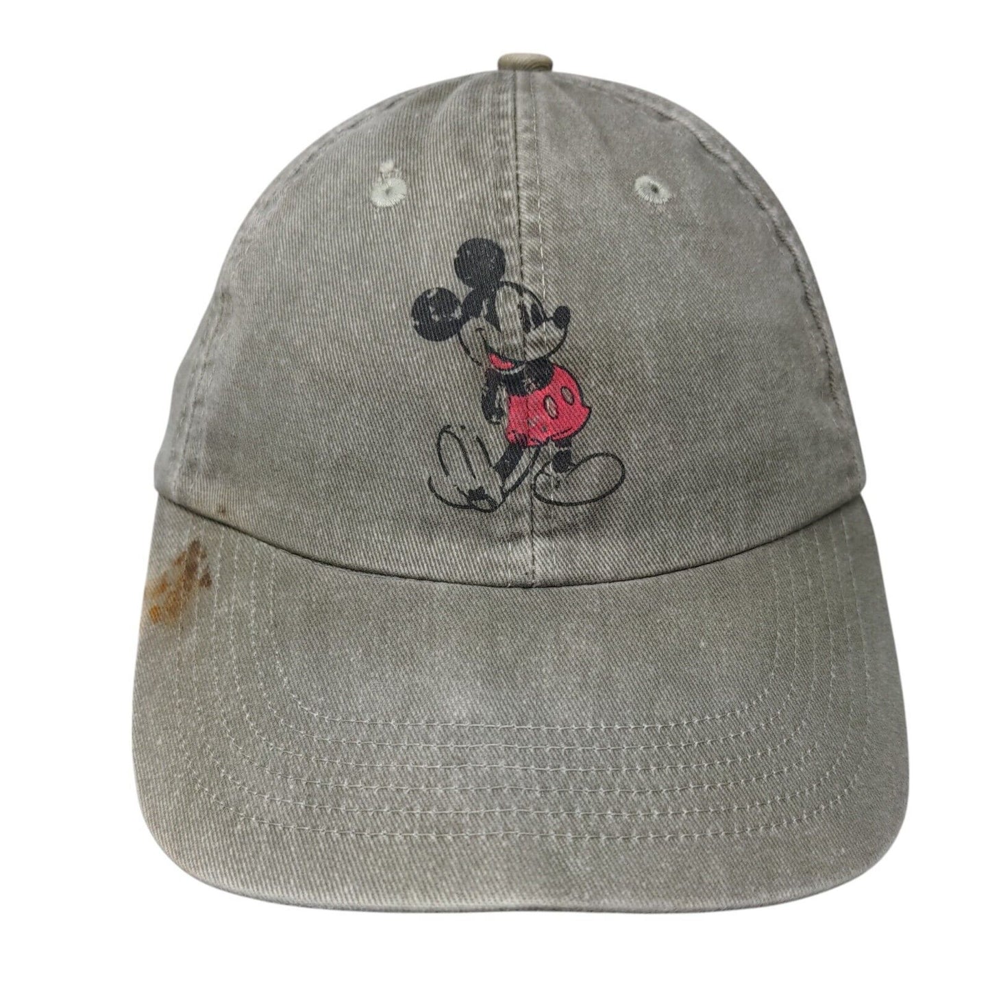 Mickey Mouse Strapback Hat Tan Adult Adjustable 6 Panel Disney