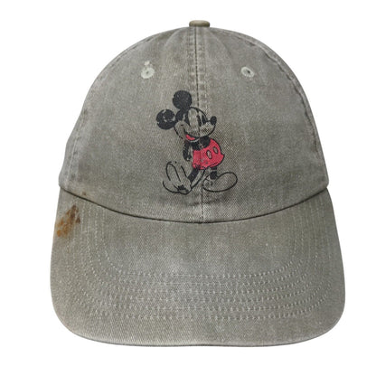 Mickey Mouse Strapback Hat Tan Adult Adjustable 6 Panel Disney