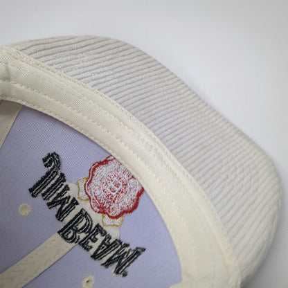 Jim Beam Whiskey Bourbon Baseball Cap Beige One Size Corduroy Organic Logo Hat