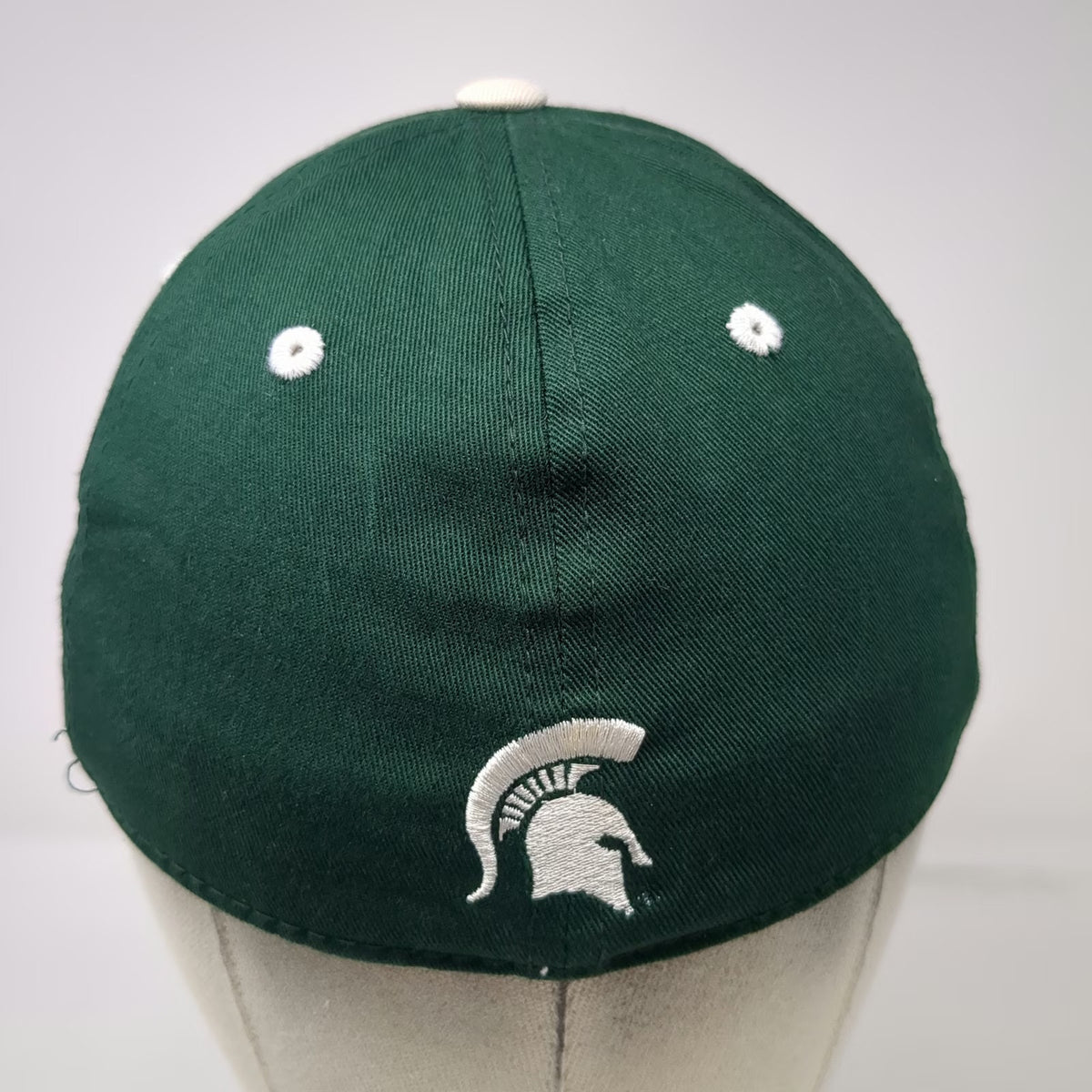 Michigan State Spartans NCAA Top of the World Fit Cap Green White One Size Hat