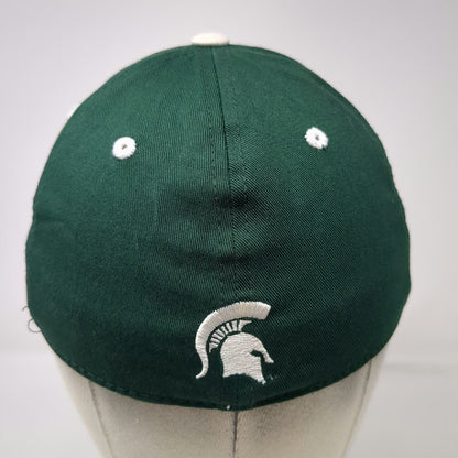 Michigan State Spartans NCAA Top of the World Fit Cap Green White One Size Hat