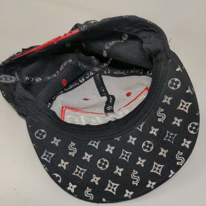 Savage Snapback Hat Black OSFM Adjustable Embroidered Malaki Fits Like A Crown