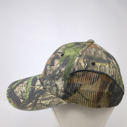 Remington Strapback Trucker Hat Camo One Size Adjustable Mesh Trim