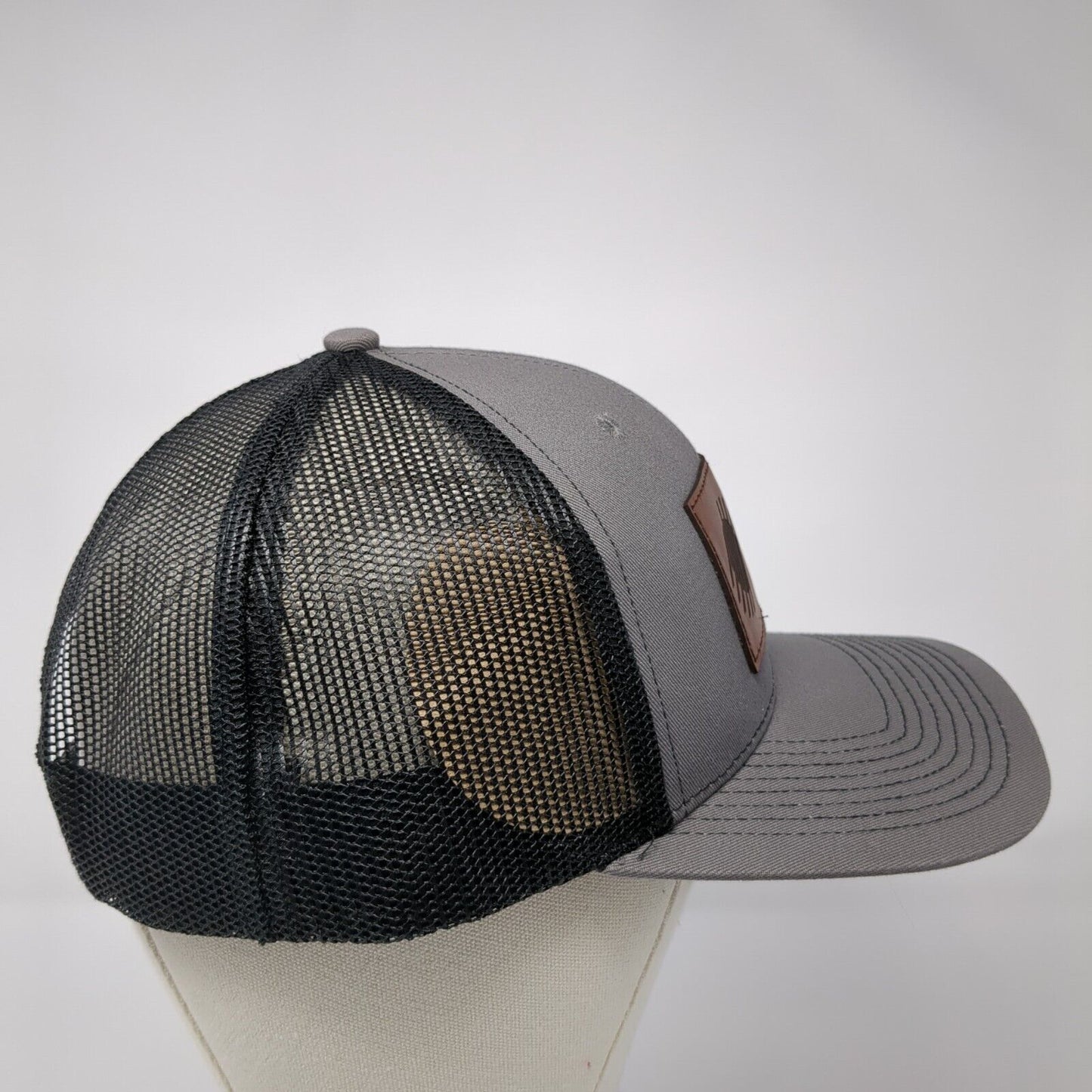 Idaho Central Credit Union Snapback Trucker Hat Gray OS Adjustable Outdoor Cap