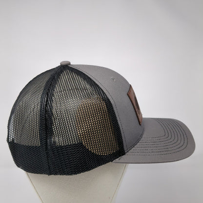 Idaho Central Credit Union Snapback Trucker Hat Gray OS Adjustable Outdoor Cap