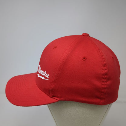 Milwaukee Baseball Cap Red M Flexfit Fitted Logo Tool Brand Professional Hat