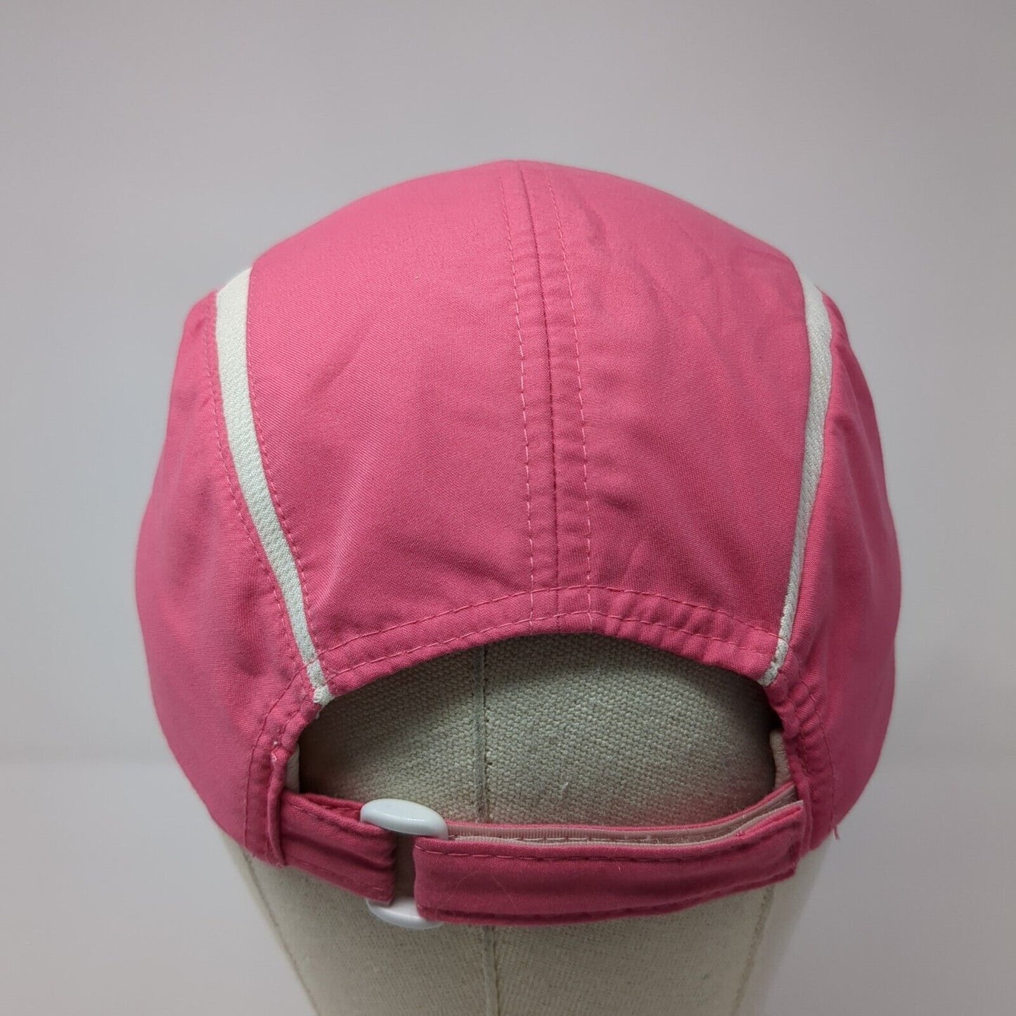 Signatures Strapback 5 Panel Cap Pink One Size Adjustable Embroidered Mesh Lined
