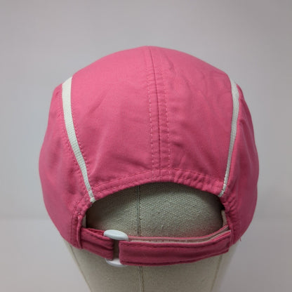 Signatures Strapback 5 Panel Cap Pink One Size Adjustable Embroidered Mesh Lined