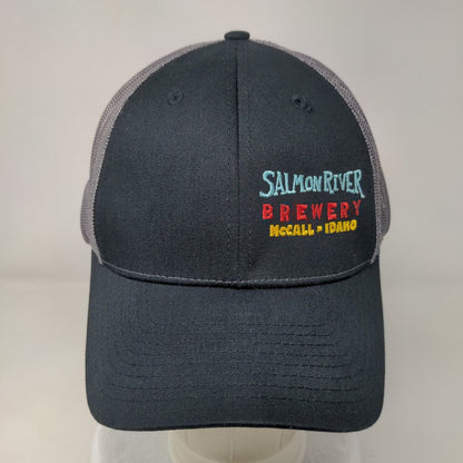 Salmon River Brewery McCall Idaho Snapback Trucker Hat Black M/L Richardson