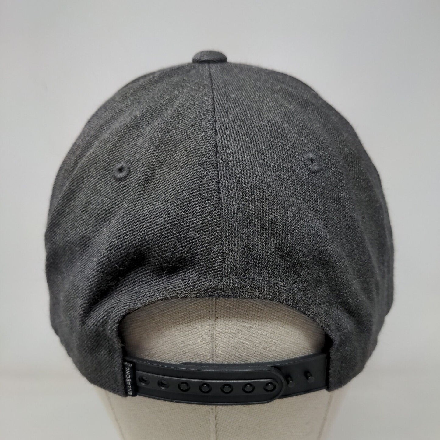 Billabong Patch Snapback Hat Gray One Size Solid Adjustable Vent Holes