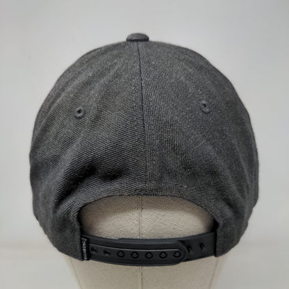 Billabong Patch Snapback Hat Gray One Size Solid Adjustable Vent Holes
