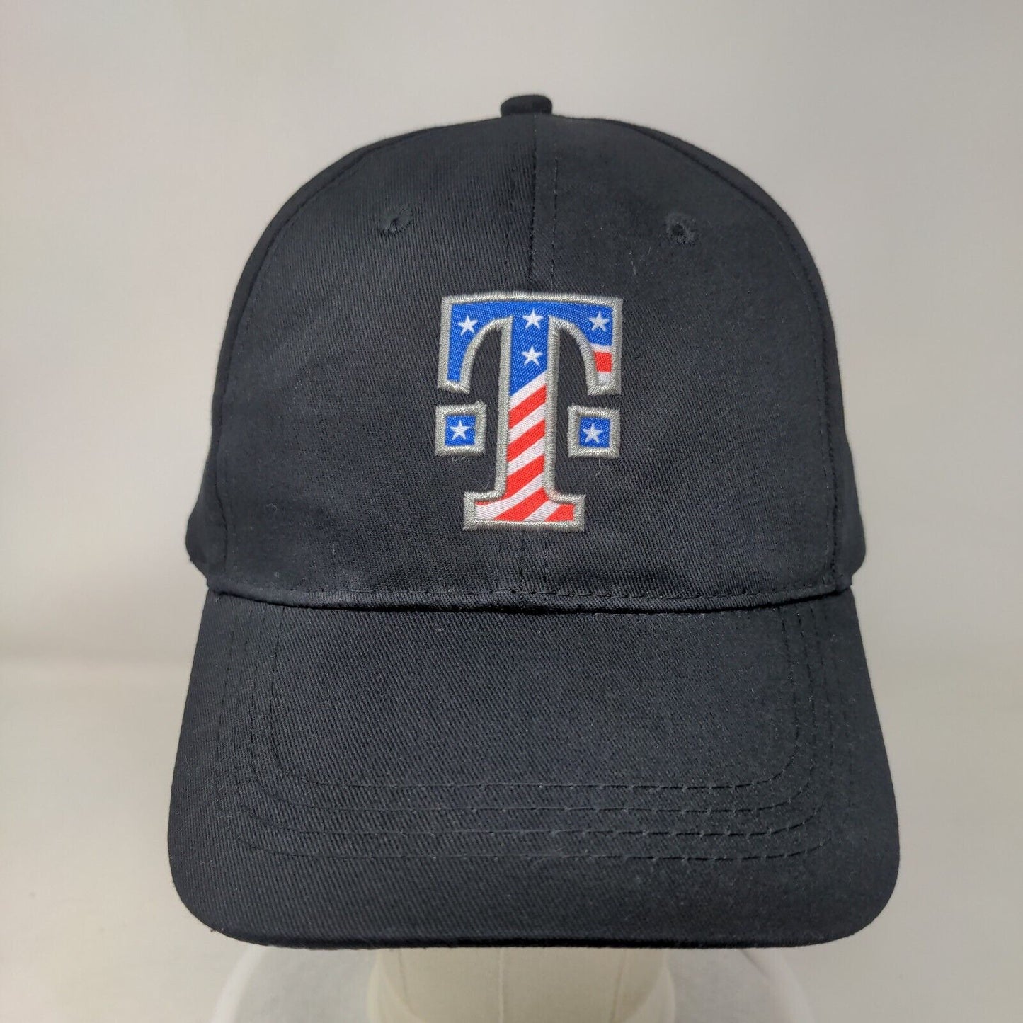 T-Mobile USA Flag Strapback Hat Black One Size Mobilize For Service 6 Panel