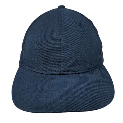 Unbranded Strapback Hat Solid Blue One Size Blank Adjustable 6 Panel