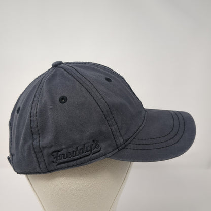 District Slideback Hat Gray One Size Embroidered Logo Solid Adjustable