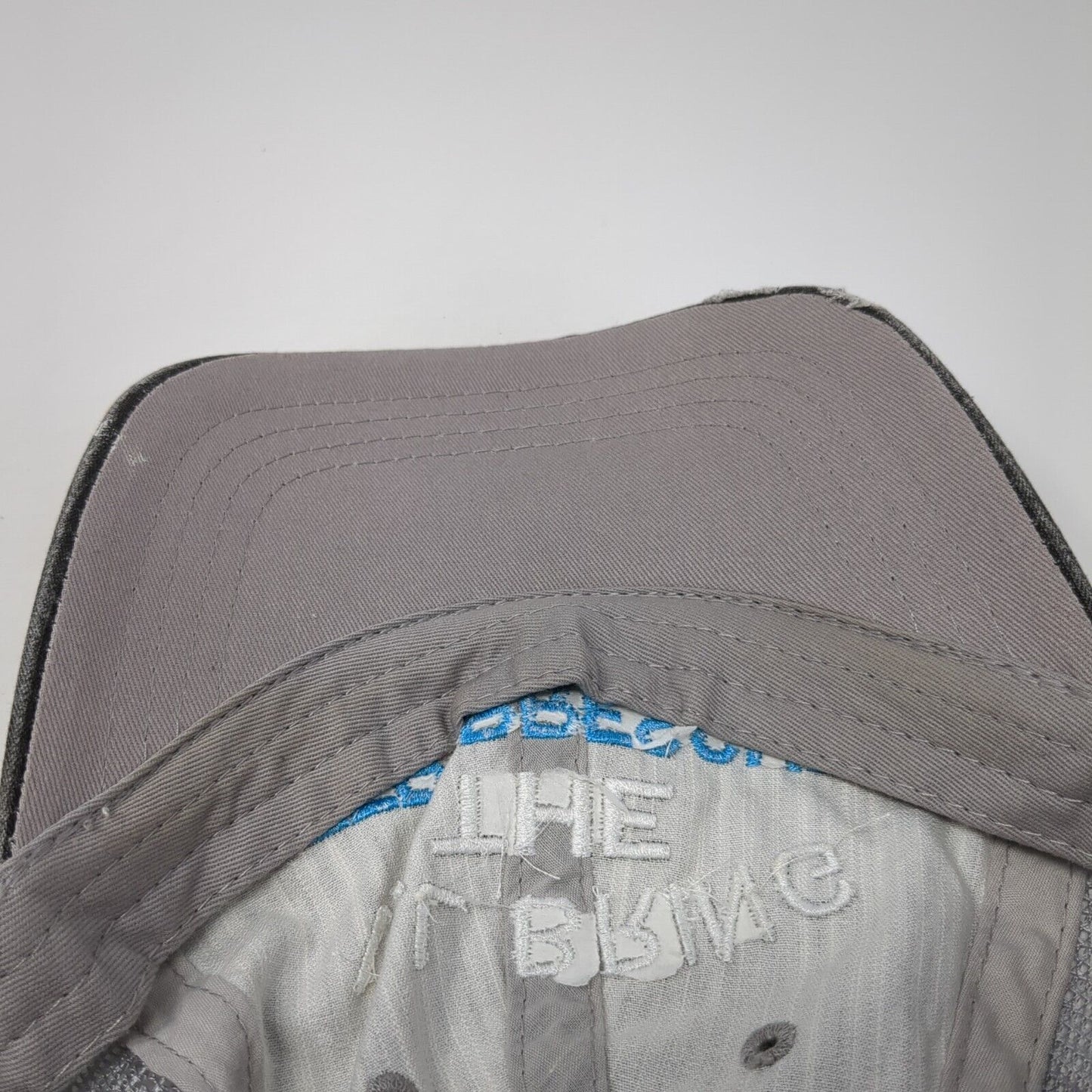 I'll Bring The Peer Pressure Strapback Trucker Hat Gray OS Adjustable Distressed