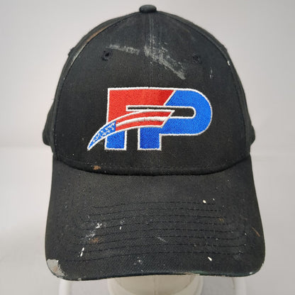 New Era Baseball Cap Black One Size FP Logo Embroidered Strapback Patriotic Hat