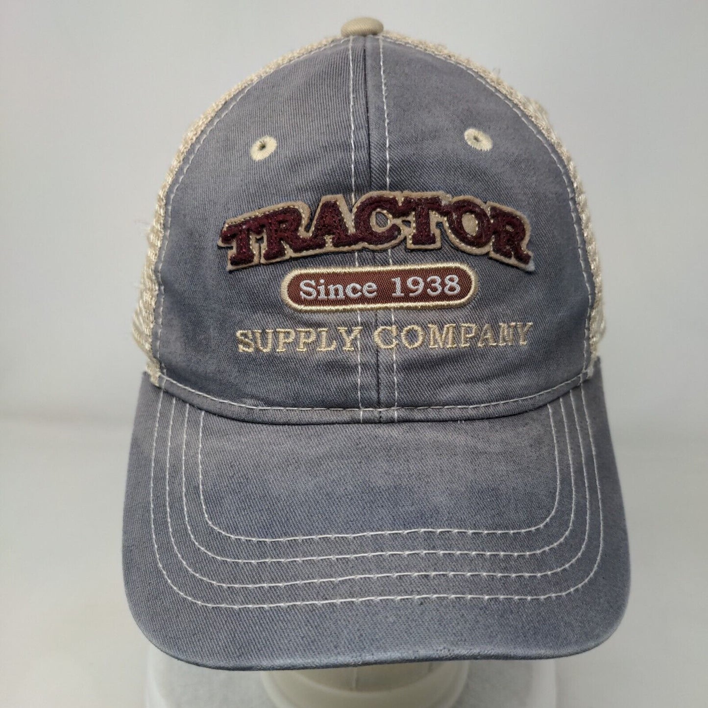 Tractor Supply Company Since 1938 Strapback Trucker Hat Blue One Size Mesh Back