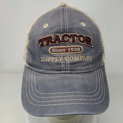 Tractor Supply Company Since 1938 Strapback Trucker Hat Blue One Size Mesh Back