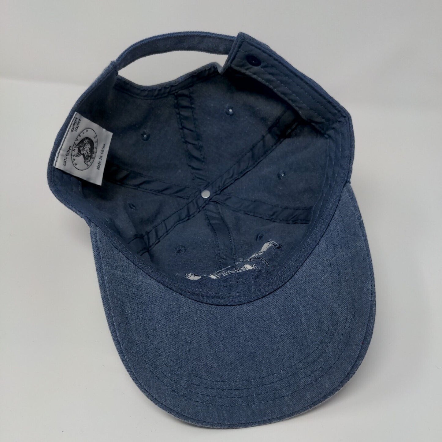Harney County Slideback Hat Blue OSFA Adjustable Embroidered 6 Panel Cotton