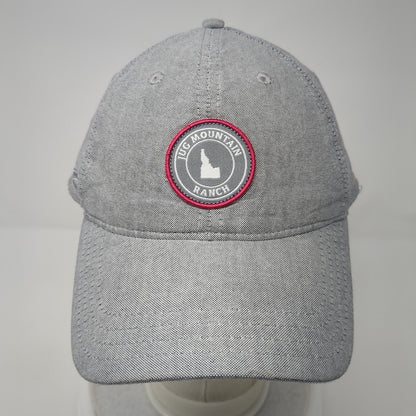 Idaho Jug Mountain Ranch Patch Slideback Hat Gray One Size Pukka 6 Panel