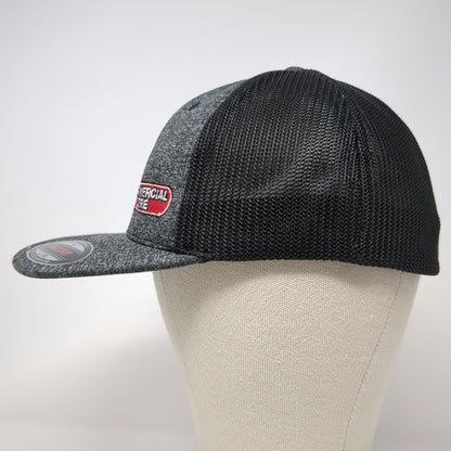 Port Authority Baseball Cap Gray XL Commercial Tire Mesh Back Flexfit Hat