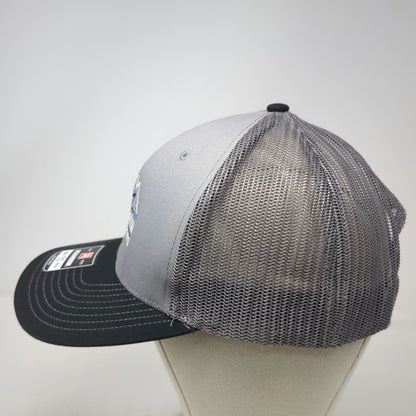 Richardson Trucker Hat Gray One Size Mountain Waterworks Mesh Snapback Logo